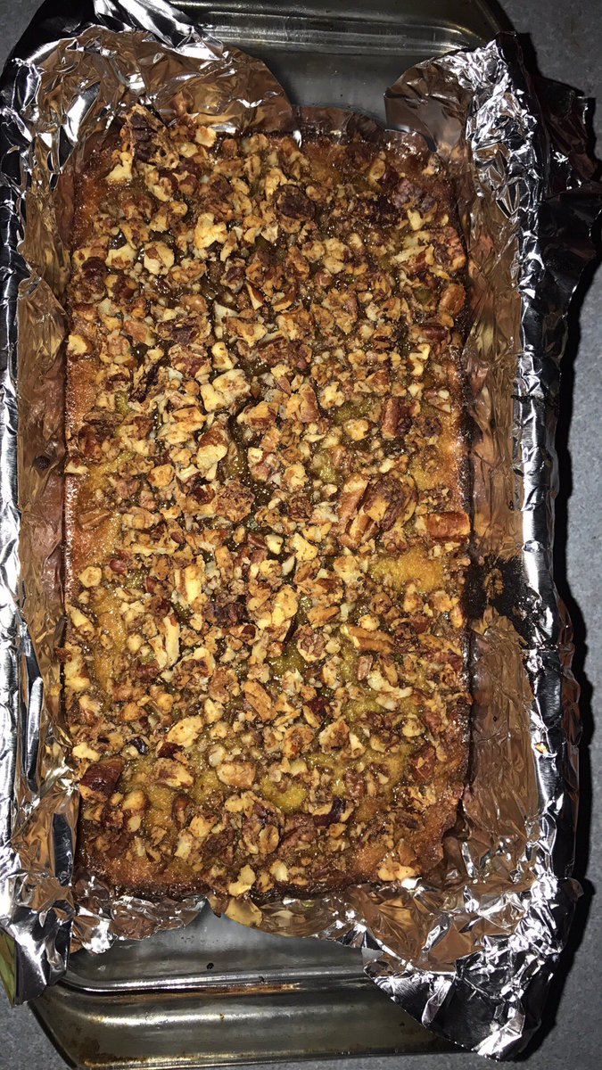 Banana Coconut Paleo Bread (with pecans on top) that I made for mom. I can't have it though. #coconutallergy 😂😂😂