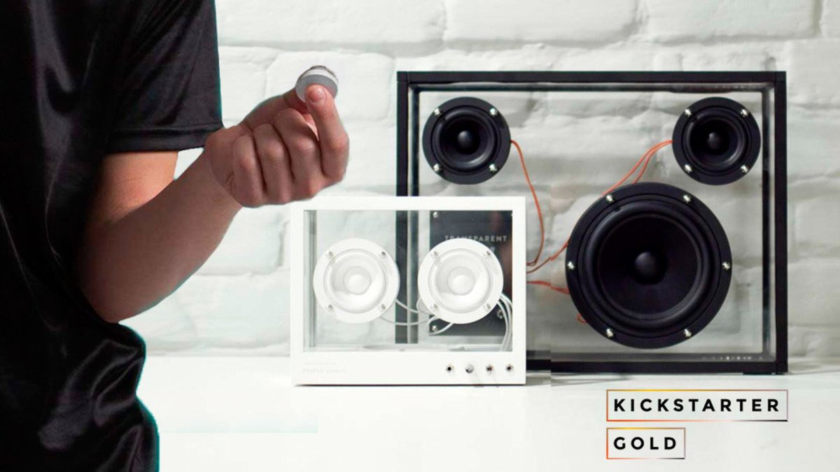 SolidSmack's tweet photo. The @peoplepeople Wireless Transparent Speaker Design with Flic Button Control https://t.co/bKBoCFmK2t #IndDes #kickstarter https://t.co/jKSfrdQCXY