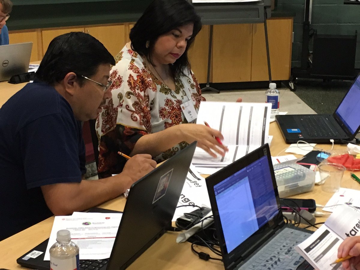 Bootstrapworld's tweet image. The fun continues today in Edinburg as these Texas teachers dive deeper into the Bootstrap: Algebra curriculum.  #BootstrapCS