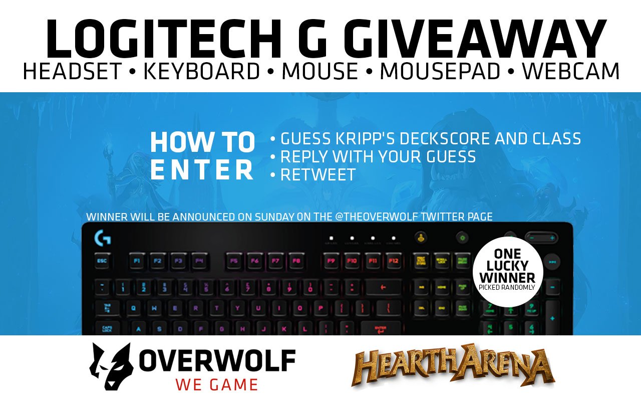 Overwolf Kripparrian Is About To Draft Frozenthrone With Heartharena Rt And Guess His Deckscore Class For A Chance To Win Logitechg Gears T Co Tfazcptwdb Overwolf Kripparrian Is About To Draft Frozenthrone With Heartharena Rt And Guess His Deckscore Class For A Chance To Win Logitechg Gears T Co Tfazcptwdb
