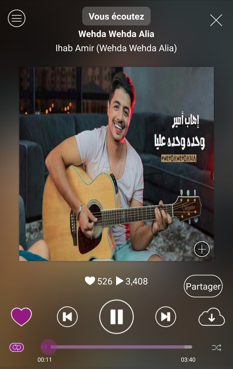 i_mamlka's tweet photo. #وحده_وحده_عليا ل @Ihab_Amir  الان على @anghami 😀 
#IhabAmir
#JÉcoute “Wehda Wehda Alia” par Ihab Amir sur #Anghami https://t.co/E4Ua3I3twj https://t.co/WyGVQRCvV3