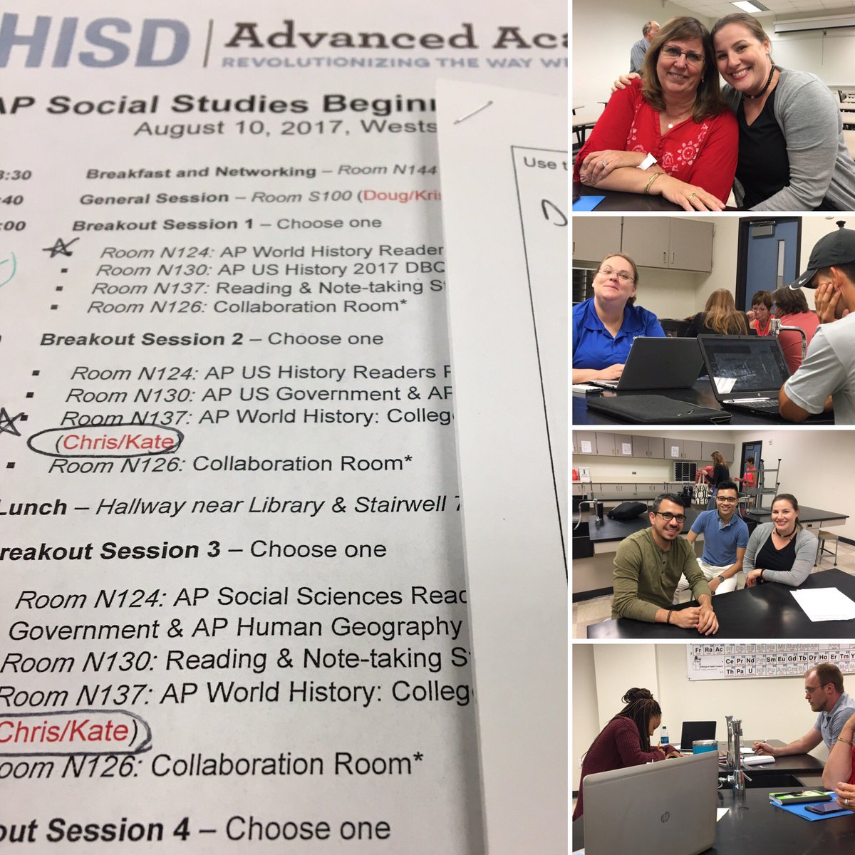 jlkuhleman's tweet photo. Wrapping up a great day of PD with the AP SS PLCs @iamsharpstown @DTorresEdwards #iamsharpstown #apollopride #teamhisd https://t.co/xmOgYr9cNg