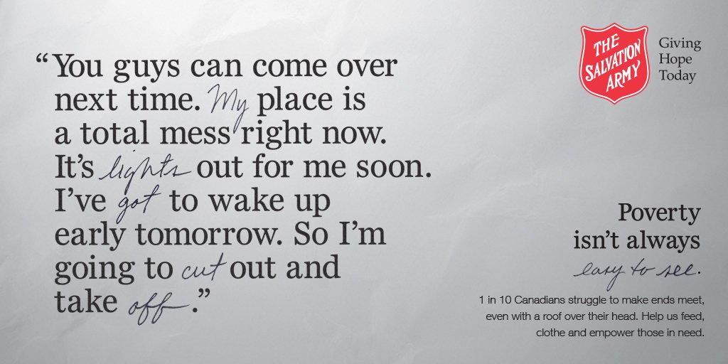 #Poverty isn’t always easy to see.