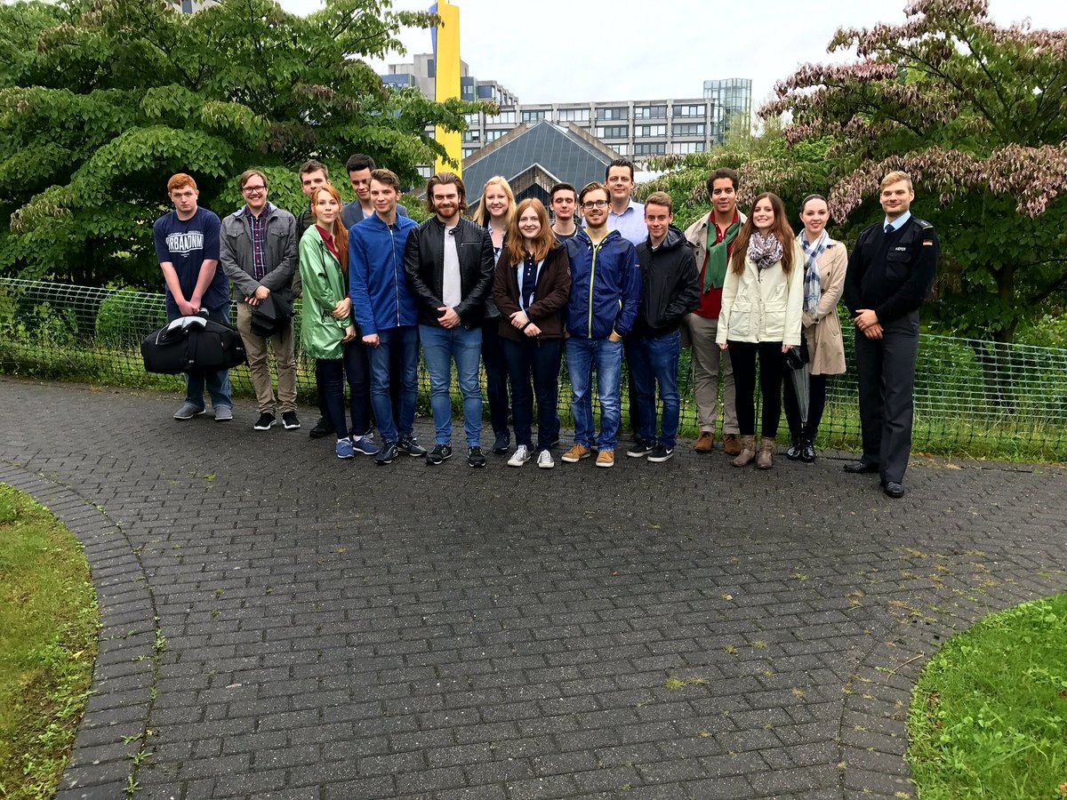 JUAachen's tweet photo. Erfolgreiche und sehr lehrreiche Exkursion zum Bundesministerium der Verteidigung und zur Burg Vogelsang. Nur das Wetter war nicht der Hit. https://t.co/sacClCUQ8R