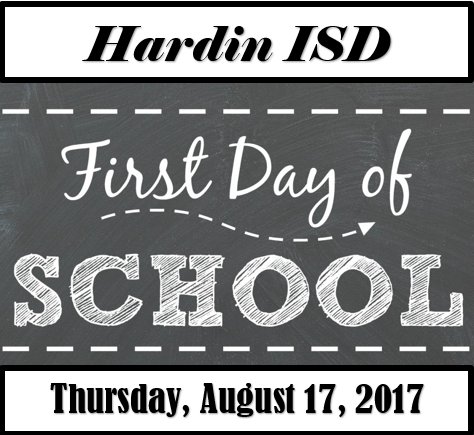 Hardin_ISD's tweet photo. The First Day of School is just 1 week away.  Are you ready? https://t.co/rbc8ARHH3m