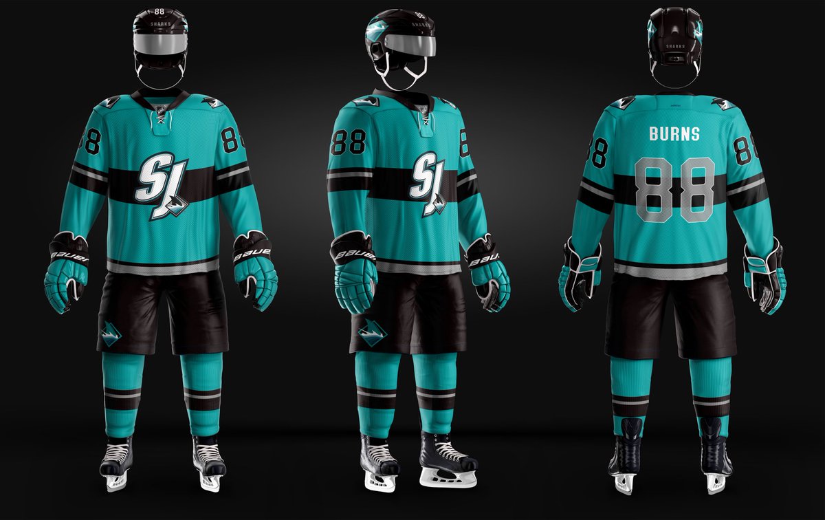 san jose sharks jersey history