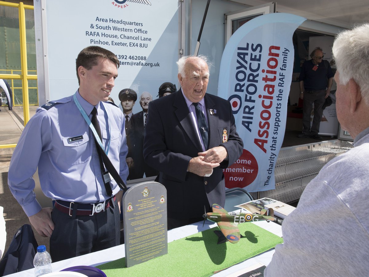 TalesoftheAir's tweet photo. Last talk confirmed at RAF Shawbury on the 25th Aug WOSM. As promised photo from Families Day last Friday @RoyalAirForce #EricLock #TheFew https://t.co/Y8tzky0gPb