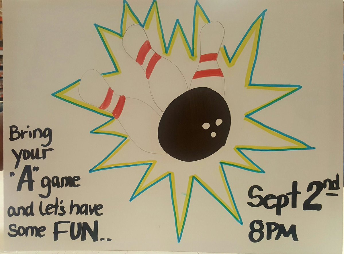 Munchie1173's tweet photo. #BowlingNight 9/2 #FramesNGames in Pooler 8p all stores welcomed @ChrisIPartridge @DDickey123 @GwenAnd19038311 @MarkMills0122 @jamia_autry https://t.co/nCuGo98WpN