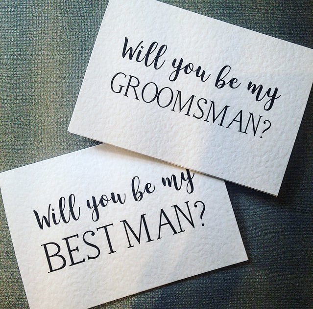 InkPaperPrint_'s tweet image. Have you seen our Best Man and Groomsman cards? Only £1.49 and a great way to pop the question! etsy.com/uk/listing/469… #Wedding #Groom #ido
