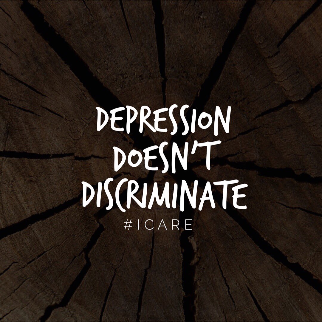 Depression doesn't discriminate.  Don't beat yourself up. #icare