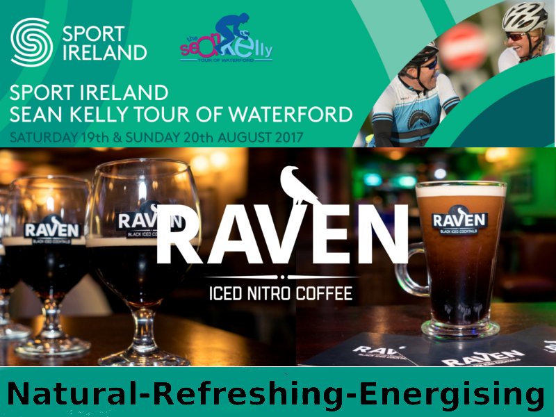 Ravenitrocoffee's tweet photo. Join Us at fantastic Sean Kelly Tour of Waterford drop by and try our natural refreshing nitro coffee #ravennitro #waterford #seankellytour https://t.co/xchaTJduuy