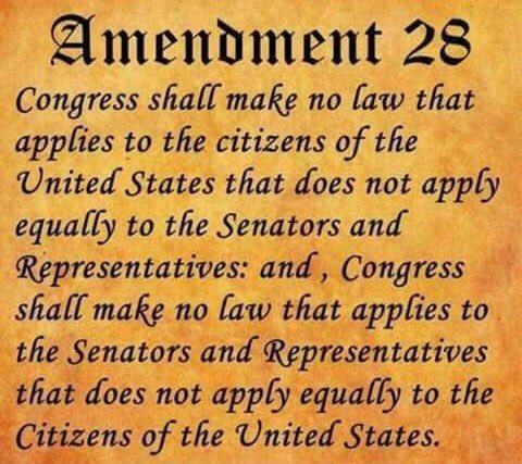 💥Let me rephrase ... 'there NEEDS to be an Amendment 28! No exceptions'! @seanhannity @realDonaldTrump @LouDobbs @billoreilly