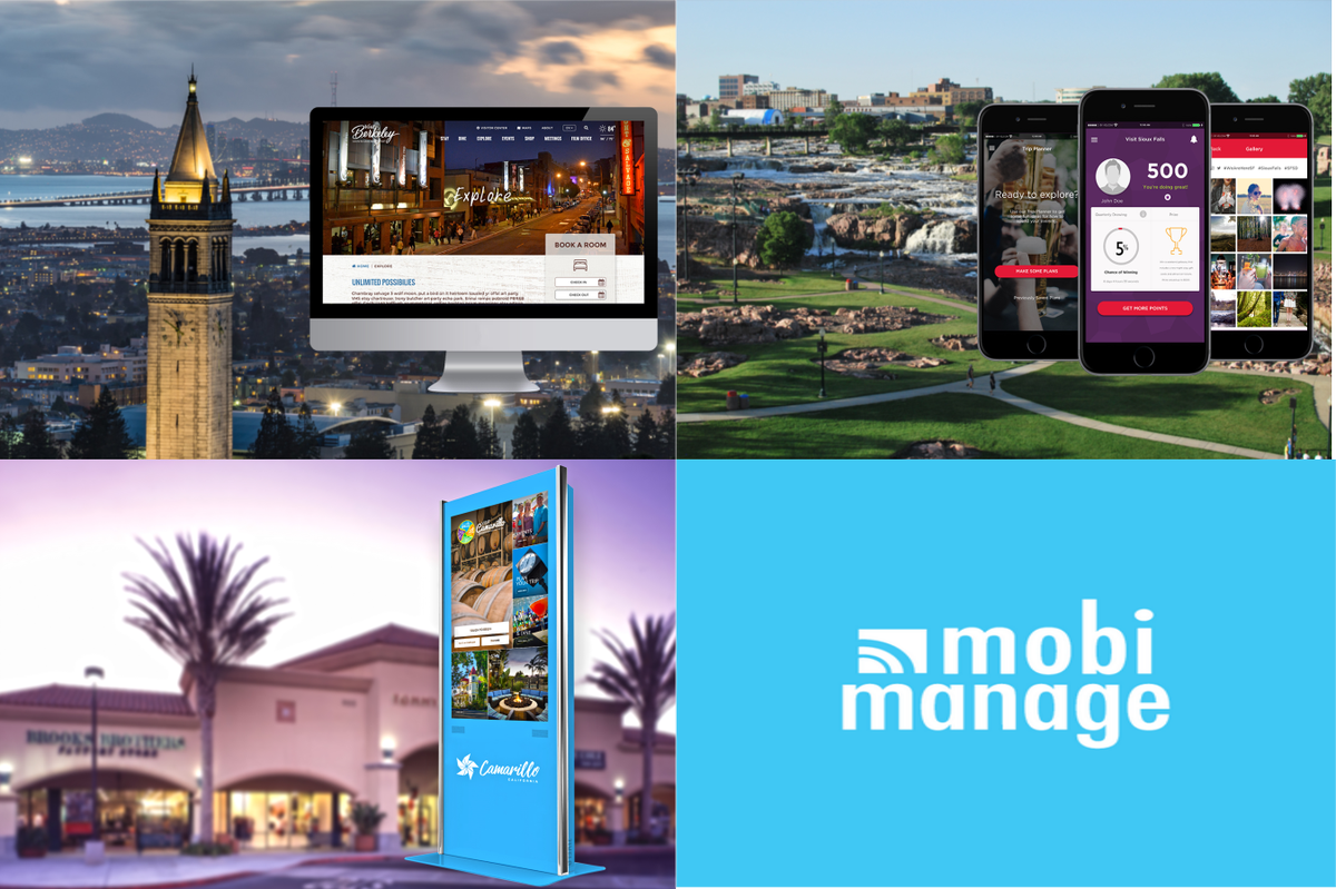 mobiManage's tweet photo. We love our destination customers and love making a difference in the visitor experience. Check out some of the latest works! #DMO #Mobi https://t.co/wo6q3TnXm7