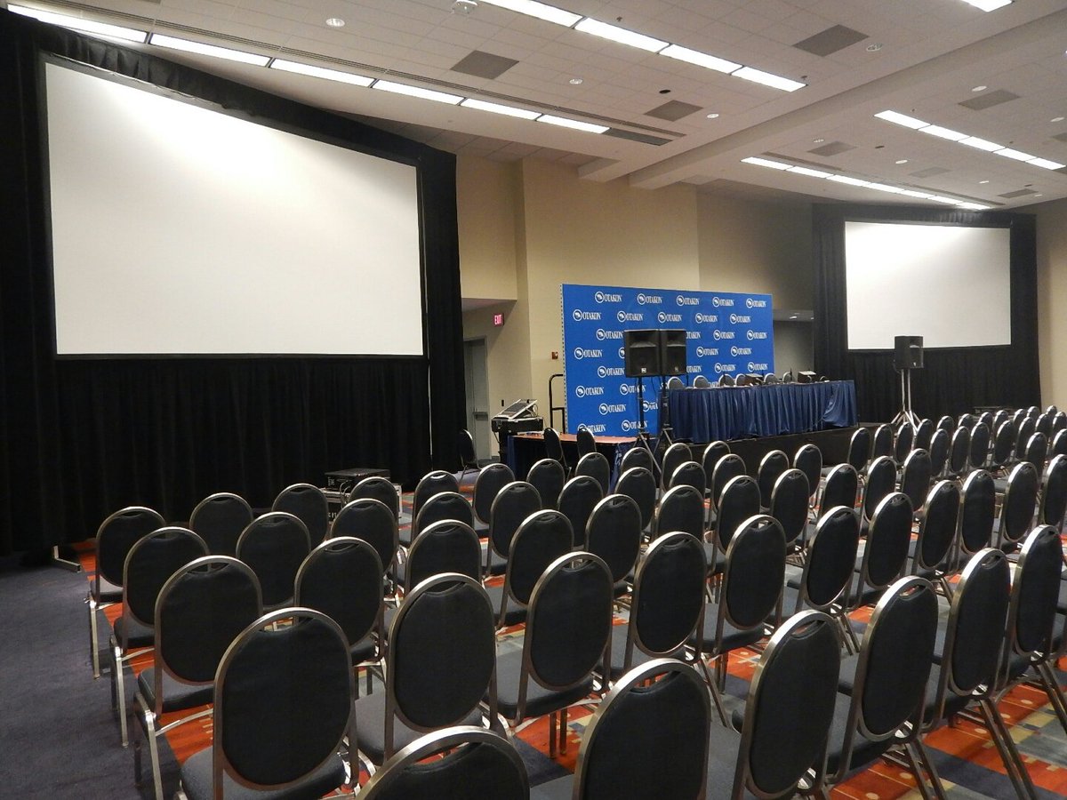 DSLSound's tweet photo. We're ready! @Otakon Panel Room at the DC Convention Center #otakon2017 #DSLSoundLive https://t.co/pd4Z5RuAxx