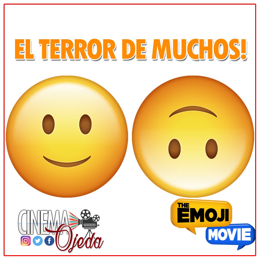 detrás de esa sonrisa se esconde el terror de muchos! No te pierdas el estreno de #EmojiMovie mañana en #CinemaOjeda