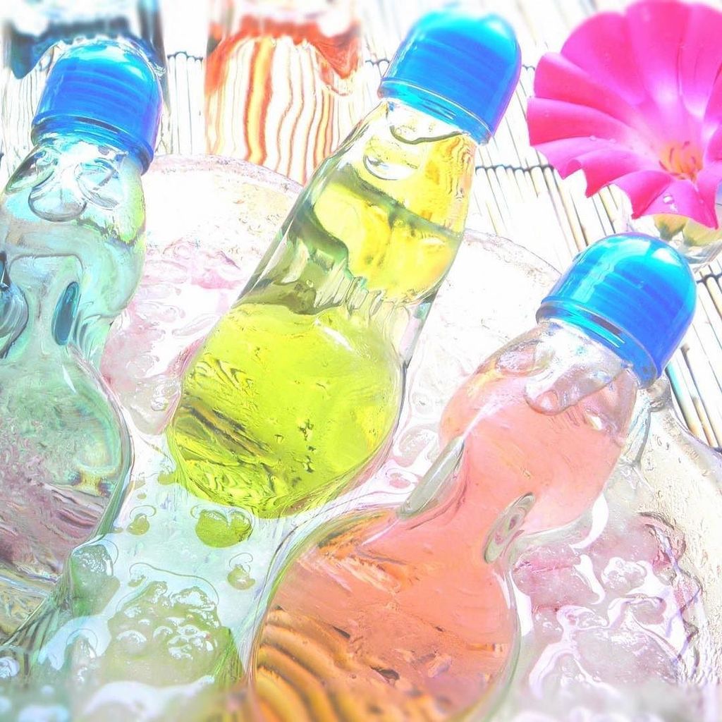 #ラムネ #日本 #日本の夏 #氷 #花 #アーバンビレッジ #Japan #japan in summer #ice #flower #urban-village