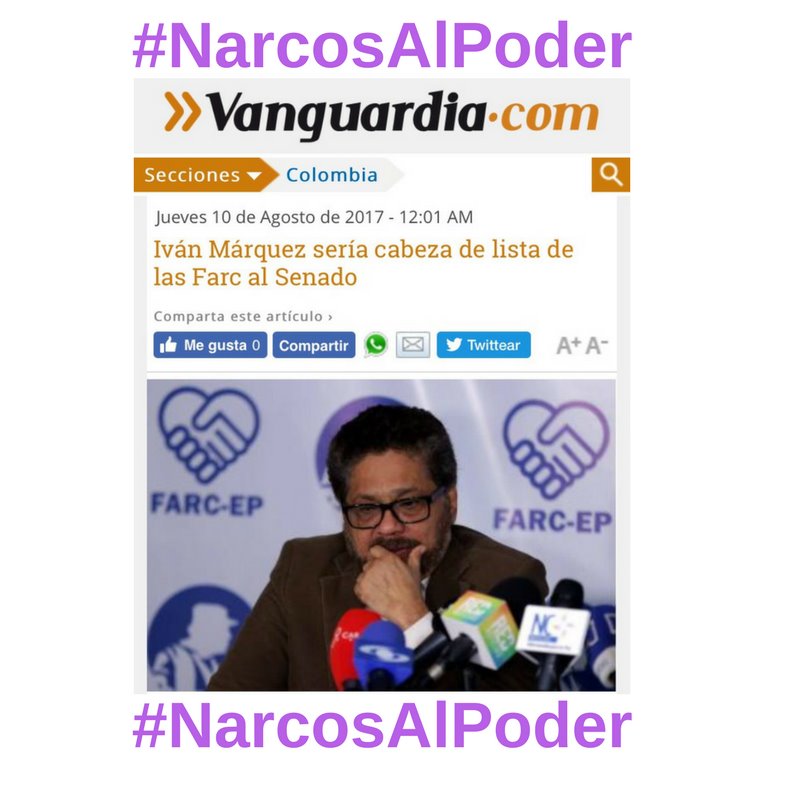 YennyRozoZam's tweet photo. Ahora tendremos q verlos enel Congreso sin pagar penas y sin reparar a las víctimas
#NarcosAlPoder
@DanielSanin @ALVAROHPRADA @PaolaHolguin https://t.co/FrvFkbHPnl