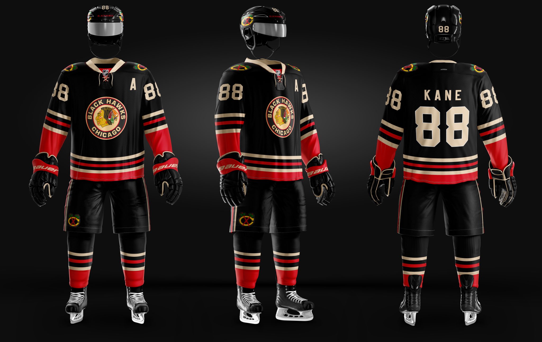 Chicago Blackhawks - Concept Jersey Set : r/hawks