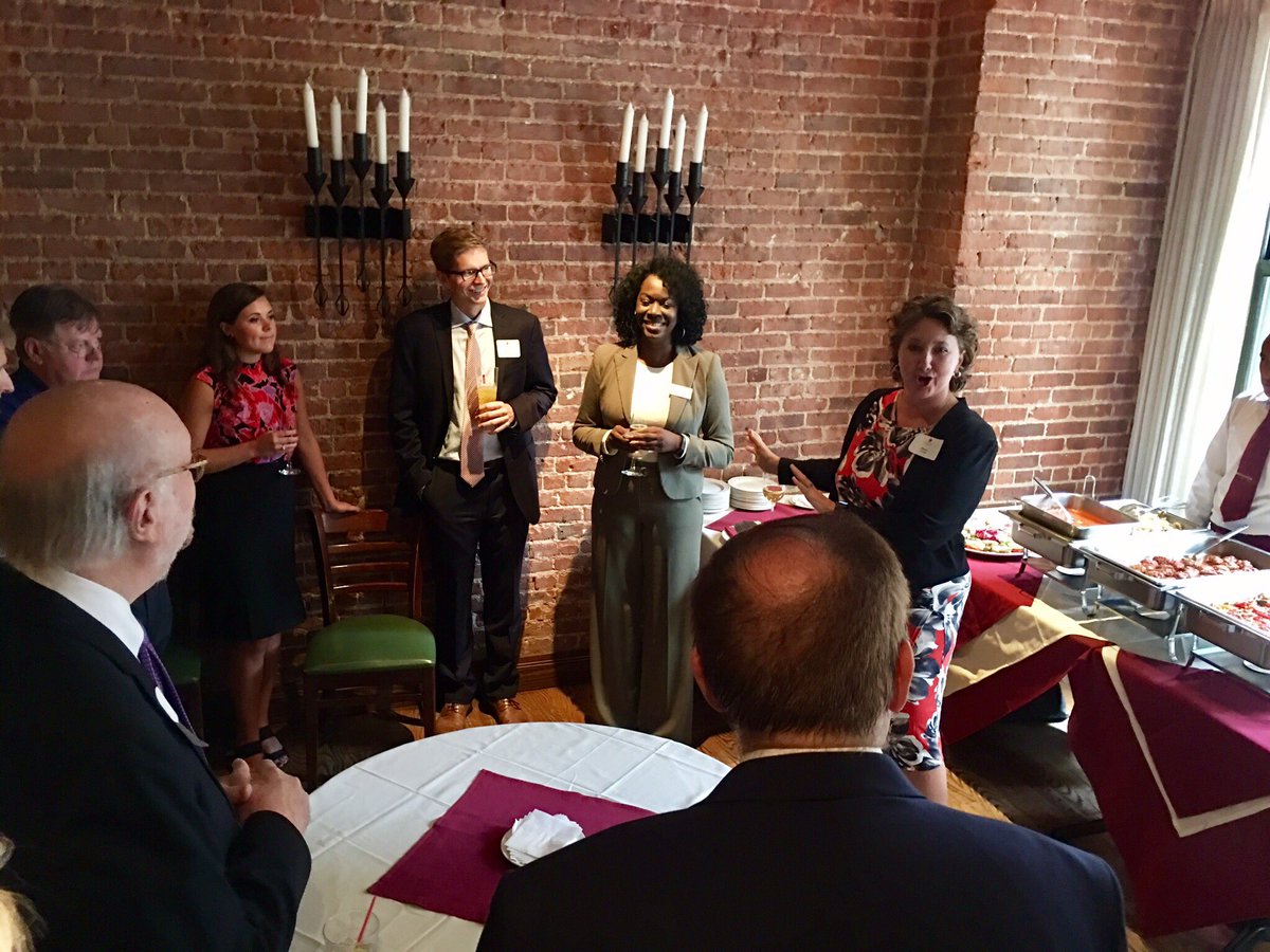 UARKLaw's tweet photo. Dean @stacyleeds welcomes guests to #UARKLaw in NYC. https://t.co/jlqSKTrO5j
