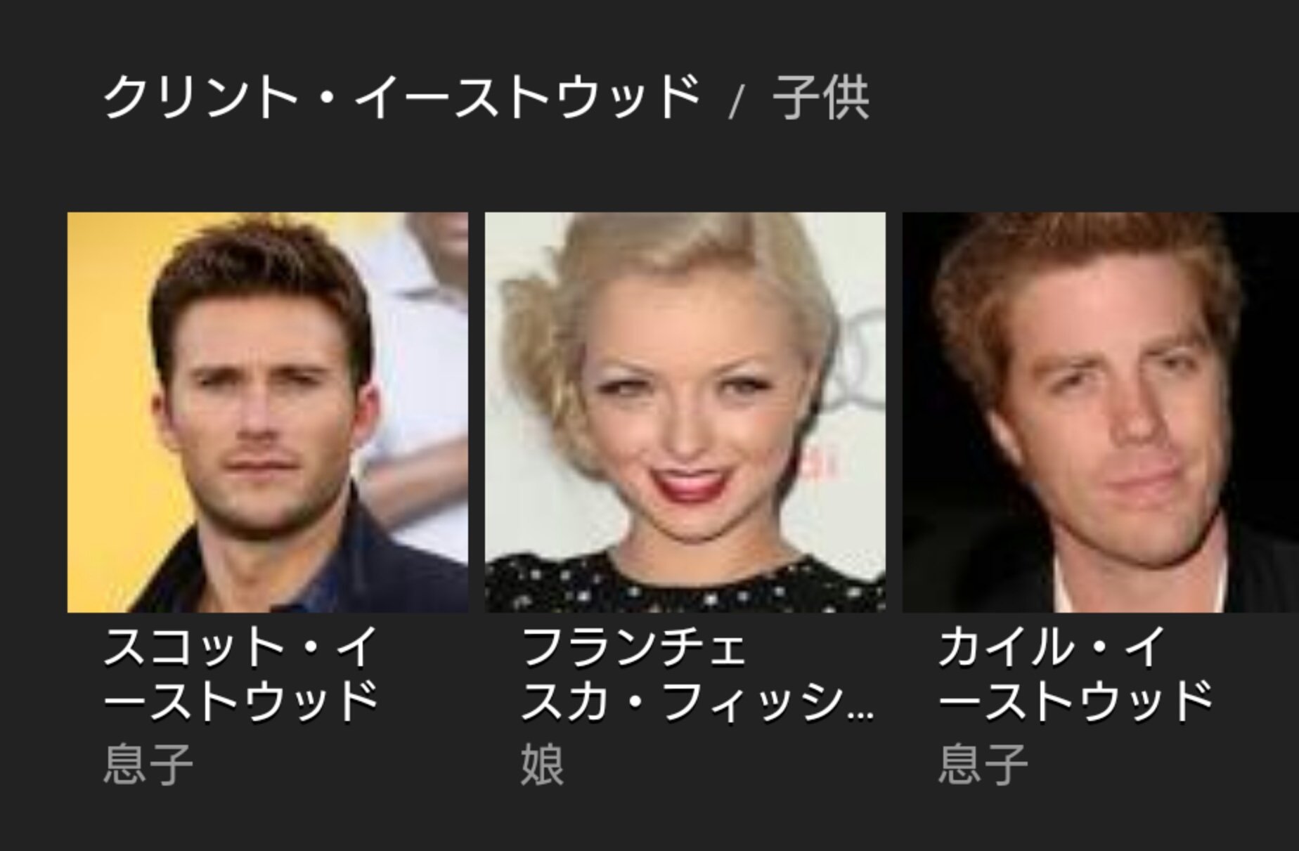 むさ Musa على تويتر 女優フランチェスカ イーストウッドの誕生会に集合したクリント イーストウッドの子供や孫たち 男優スコット 女優キャサリン 監督アリソン ミュージシャンカイルの娘グレイレン 女優モーガン ほぼ異母 母5人の間に子供7人 というのも