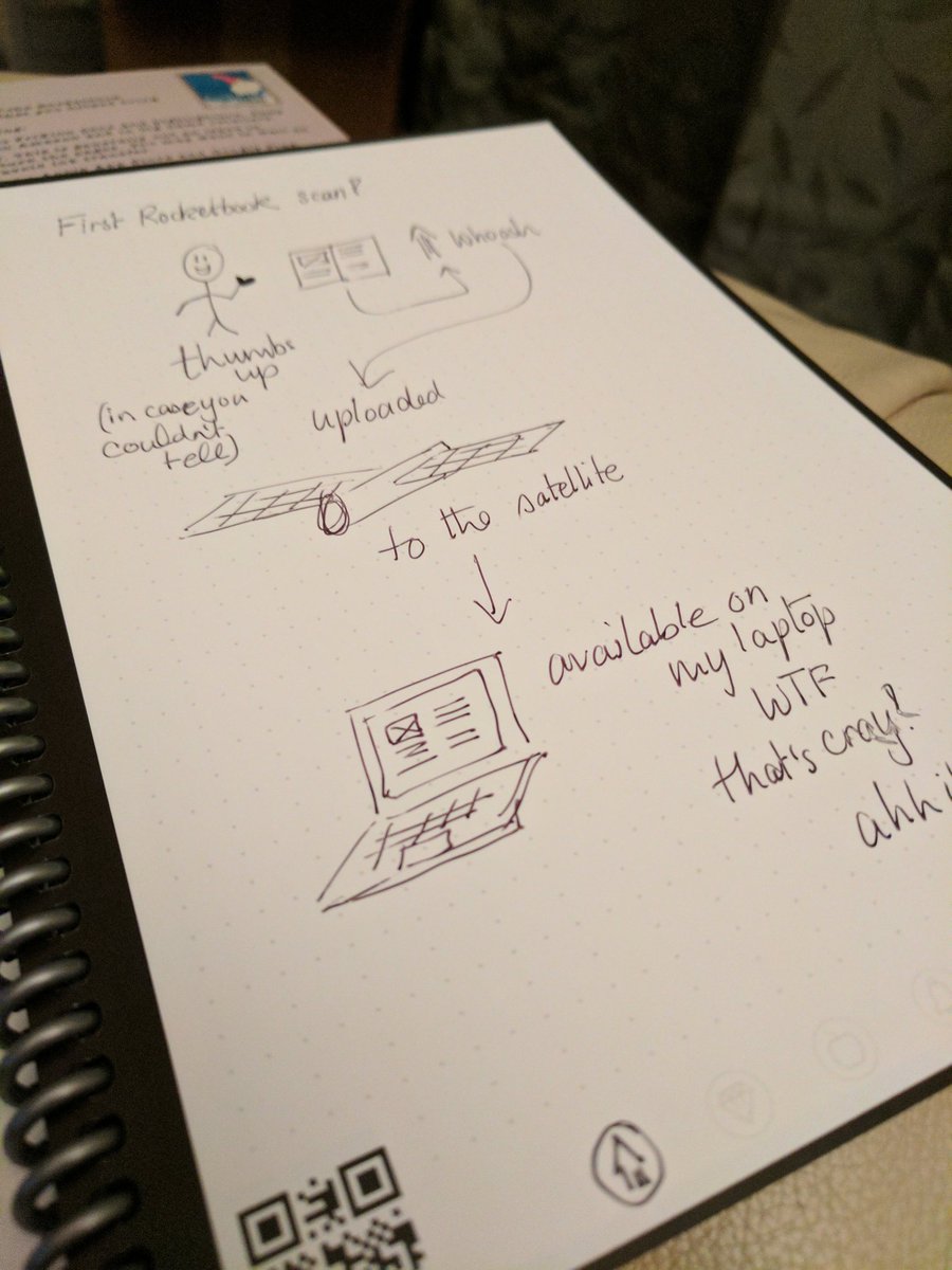 jana_saur's tweet image. Just set up my rocketbook, let&apos;s save trees, hooray! #rocketbook #reusabletech #savetrees @getRocketbook