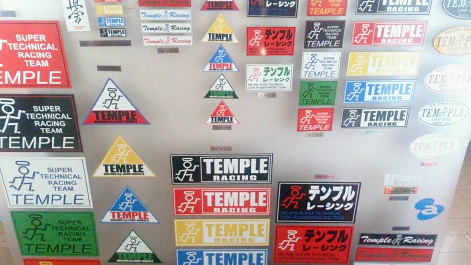 Temple Temple Racing Memory Sticker Since 1978 17 Temple Racing シビック 車好き 環状族 ステッカー 伝説 チーム