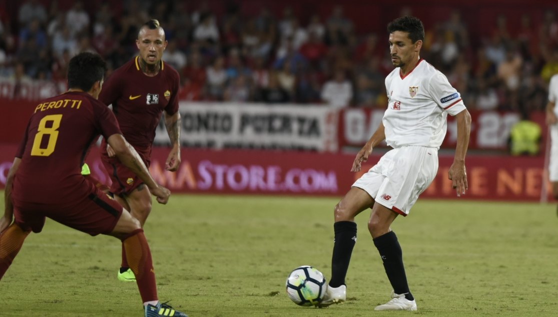 SevillaFC's tweet photo. DECLARACIONES l @JNavas: "Es un privilegio volver a jugar aquí" 

➡ https://t.co/hyzle6m1hH https://t.co/uKqPF7e788