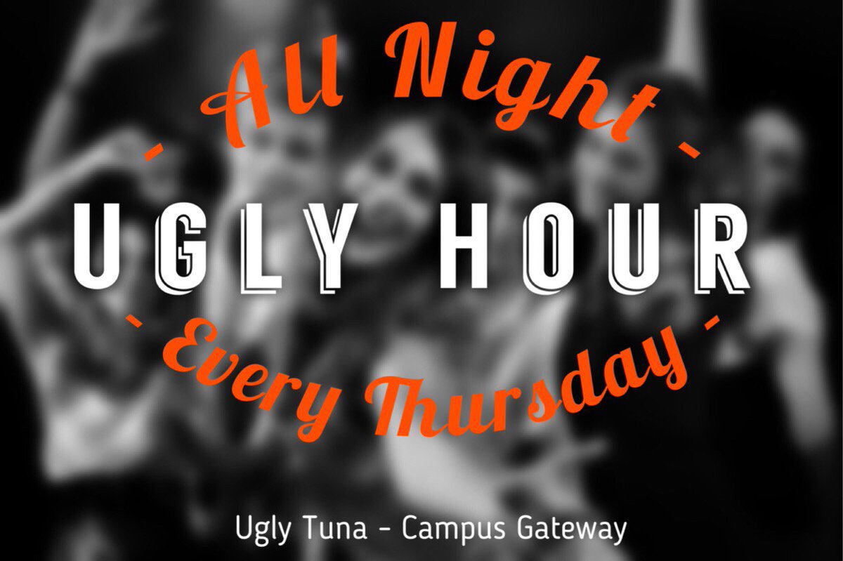 UglyTunaSaloona's tweet image. Time to get #uglyhour famous! $1 bud light $2 doubles! Dj Masha on the decks at 10pm! @UglyTunaSaloona #campusbars #thirstythirsday @masha
