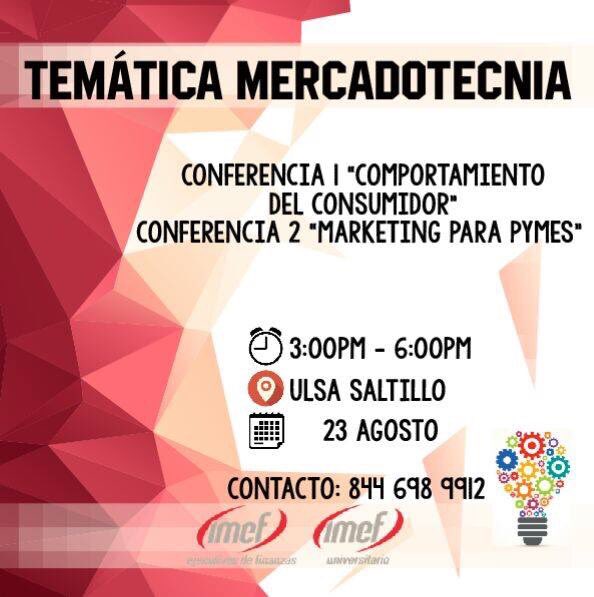 CompraleaSLW's tweet photo. Asiste a la Semana del Emprendedor IMEF Universitario en @ULSASaltillo tendrán conferencias y talleres para PYMES https://t.co/iHSoK1XK7X https://t.co/ZheU5xpEcl