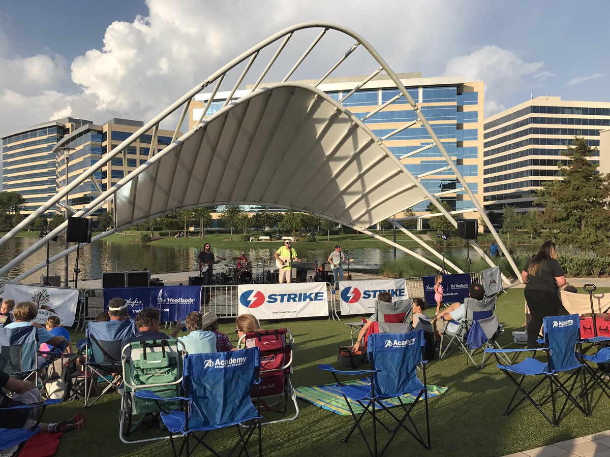 TheWoodlandsMPC's tweet photo. Enjoying the#Brianloftin band at #HughesLanding. #rocktherow https://t.co/Z1bFoLFEoE