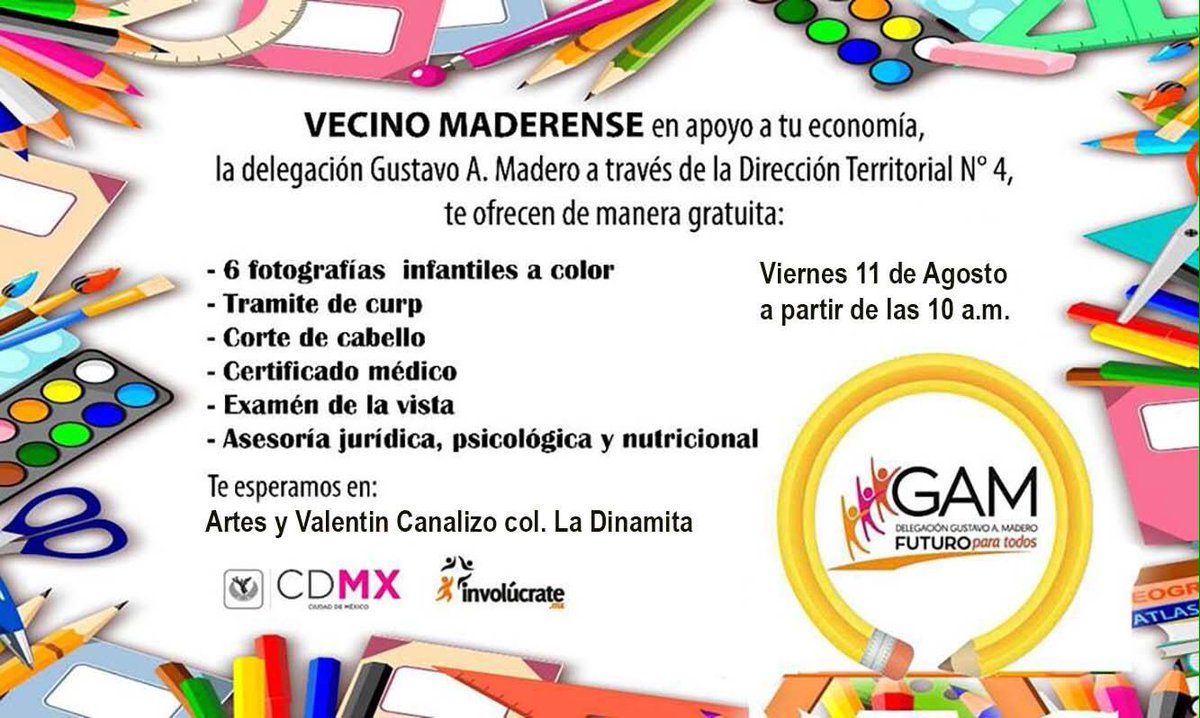 GAMterritorial4's tweet photo. @Lobo_GAM Por instrucciones del Ing Víctor Hugo Lobo, llevamos hasta ti los siguientes servicios en la jornada "un día en tu colonia" https://t.co/g65UgFjGye