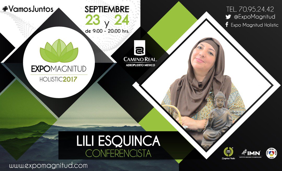 ExpoMagnitud's tweet photo. Conferencista Lili Esquinca en la #ExpoMagnitud Holistic 2017 #VamosJuntos. Boletos disponibles en https://t.co/V5eYyrID10 https://t.co/pAG7ditJev