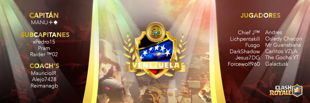 🔥 Presentamos nuestro Staff y Roster Oficial para la <a href="/CR_Worlds/">Tourney Kings</a> 🔥 Vamos Venezuela 🇻🇪
