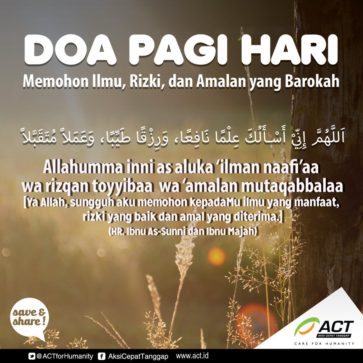 Actforhumanity Sur Twitter Mari Sambut Pagi Yang Penuh Berkah Ini Dengan Doa Mohonkan Kepada Allah Kelancaran Dalam Segala Urusan Hari Ini Letsactindonesia Https T Co Wskjtrwhtj