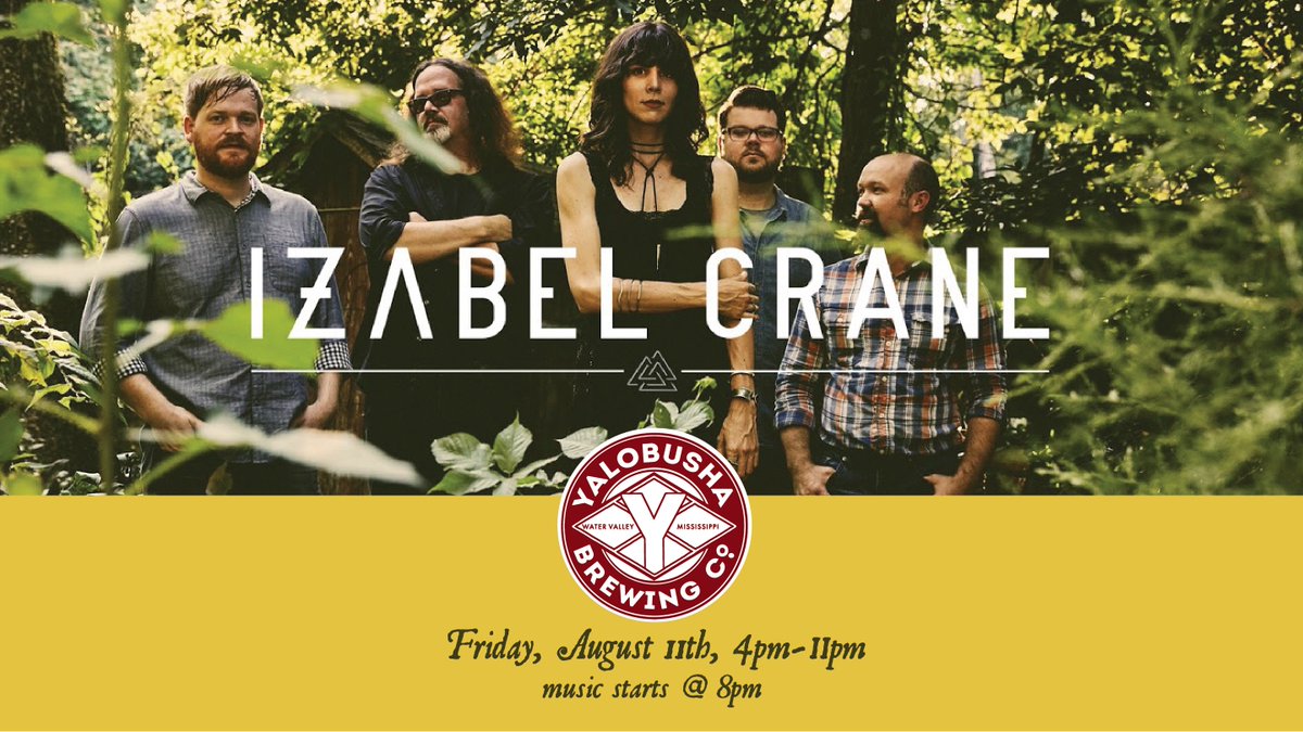 YaloBrew's tweet image. TOMORROW, August 11th: Isabel Crane (formerly known as Bella Donna) starting at 8pm! Open 4-11pm. And @BitsArcade is open when we are!
