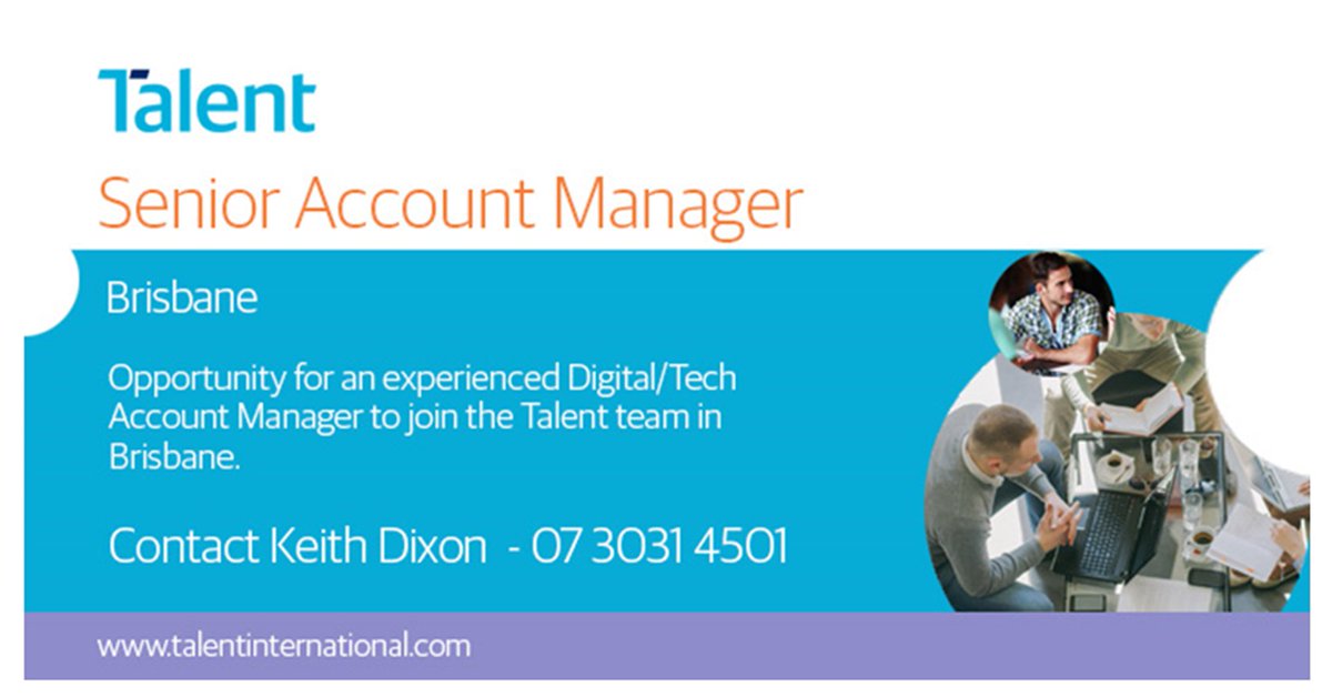 OPPORTUNITY TO BE PART OF THE <a href="/TalentInt/">Talent</a> BRISBANE TEAM! To join this fabulous team contact Keith Dixon: keith.dixon@talentinternational.com