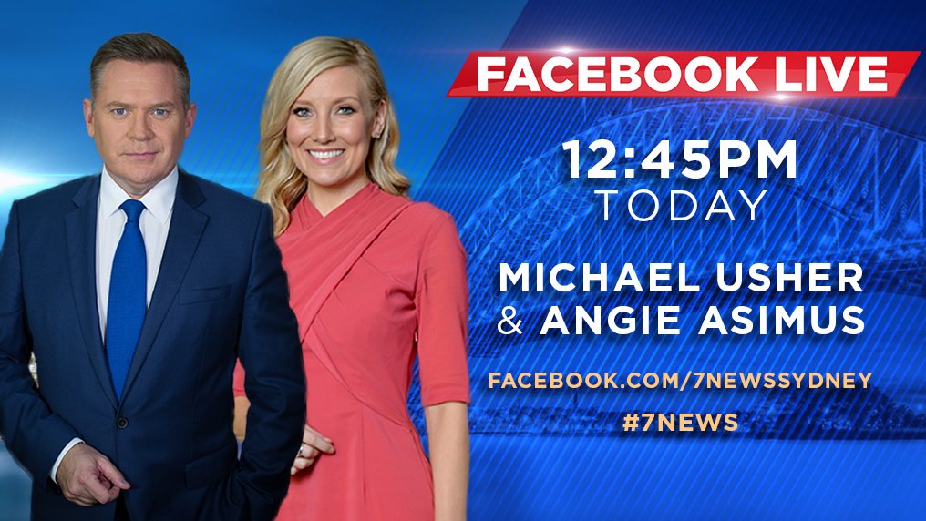 7news Sydney On Twitter Michaelusher And Angieasimus On 7 News Sydney S Facebook Live At 12 45pm Tweet Us Your Questions Https T Co 2m7nt0dpmb 7news Https T Co Dkglhaplap