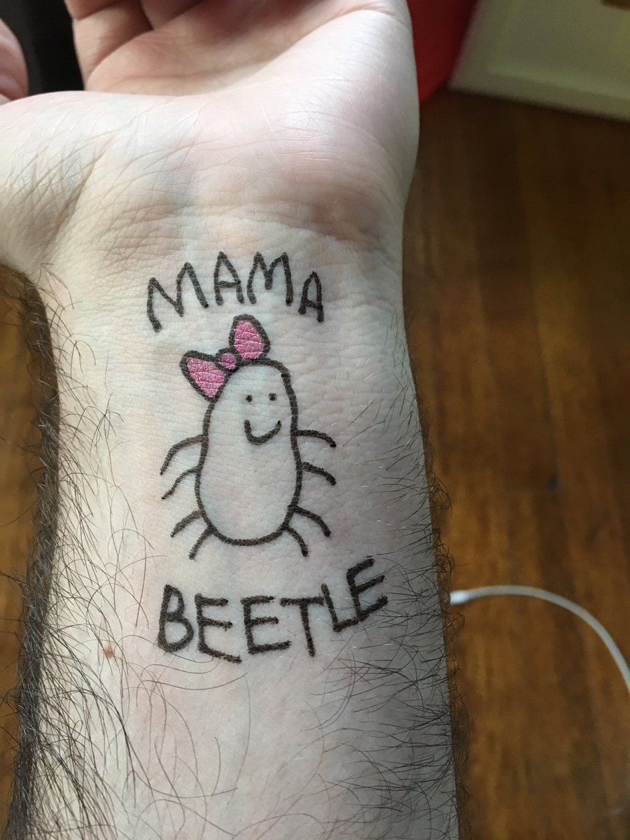 adamtotscomix's tweet photo. I asked for a Papa Roach tattoo and got this instead?? wtf https://t.co/GdJ9exylwd
