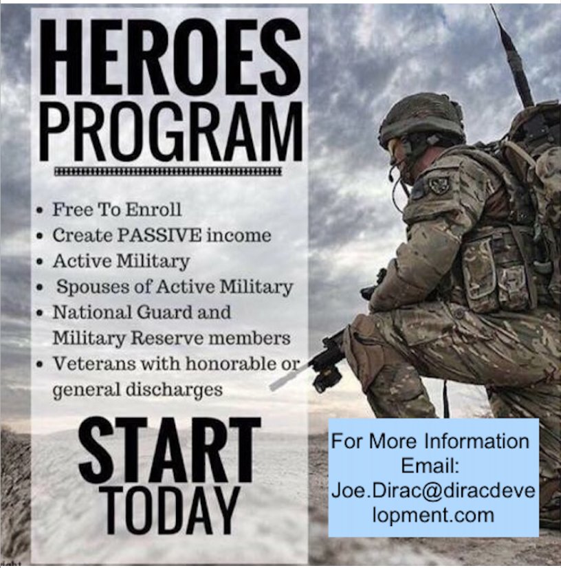 scjdirac's tweet image. Did you ever dream of becoming your own boss? Heroes Program can help make your dreams come true. #HeroesProgram
diracdevelopment.com