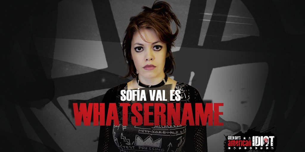 AmericanIdiotAR's tweet photo. #QuienEsQuien❓¡Ya te presentamos a #SofiVal , ahora te mostramos a "Whatsername" su personaje! #ComingSoon 🔜 ¡4 días para el estreno!😱 https://t.co/zTucT9YiJK