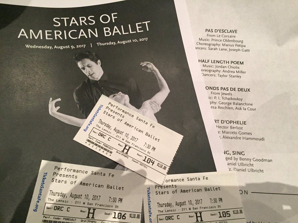 TheWorldDances's tweet photo. Thoroughly enjoying #StarsofAmericanBallet at @The Lensic! https://t.co/RNJc0juFi9
