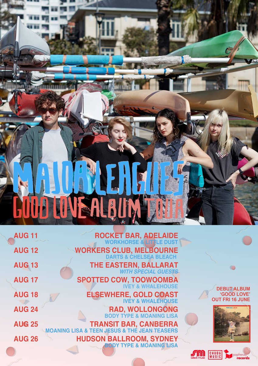 SUNDAY: <a href="/majorleaguezz/">Major Leagues</a> (Brisbane) launch their lovely new LP with Neighbourhood Relations. Starts at 7pm! #Ballarat facebook.com/events/2835028…