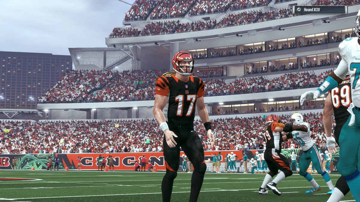 Serpent_IIII's tweet image. QB M. Merritt throws 13/18, 199YDS, 2TD, and a 122.1QBR in Bengals 20-14 victory over the Dolphins. @GridMbl