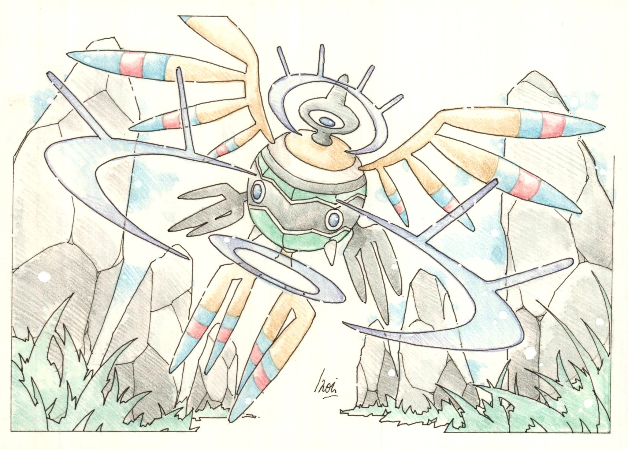 Inori 今日のポケモン図鑑 ｎｏ ５４０ シンボラーの ミラクルアイ Place カロス地方10番道路 T Co 4q1fbmp3fn Twitter