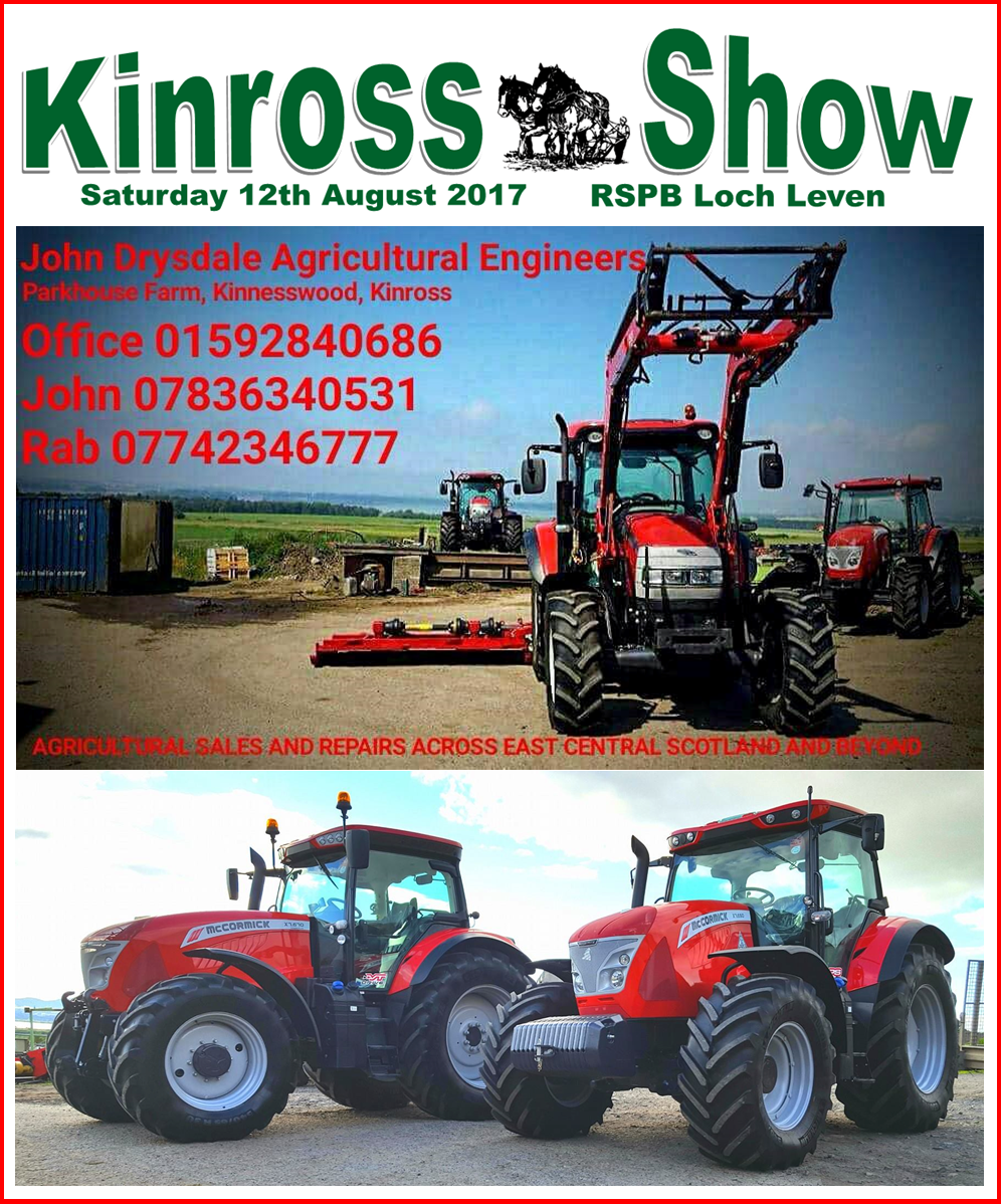 McCormickUKROI's tweet photo. We're @kinrossshow1 @RSPBLochLeven on Saturday with @JDAgriEngineers and  fabulous-looking #MakeMineMcCormick tractors. @TheFarmingForum https://t.co/H1KG5jtudW