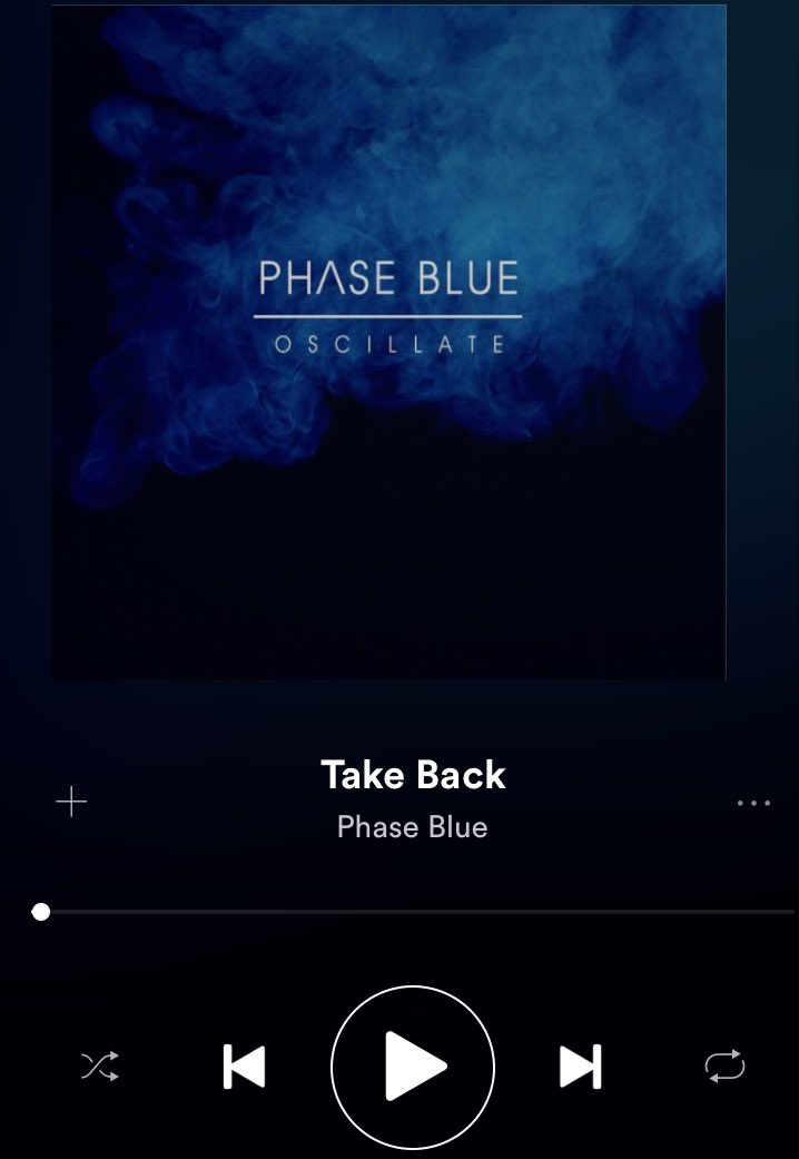 PhaseBlueBand's tweet photo. It's Friday!💥 start your weekend with our single Take Back  from our debut EP, Oscilate! Send us your screenshots!💙 https://t.co/8r0UFawPsh https://t.co/zjmgFsyZsr