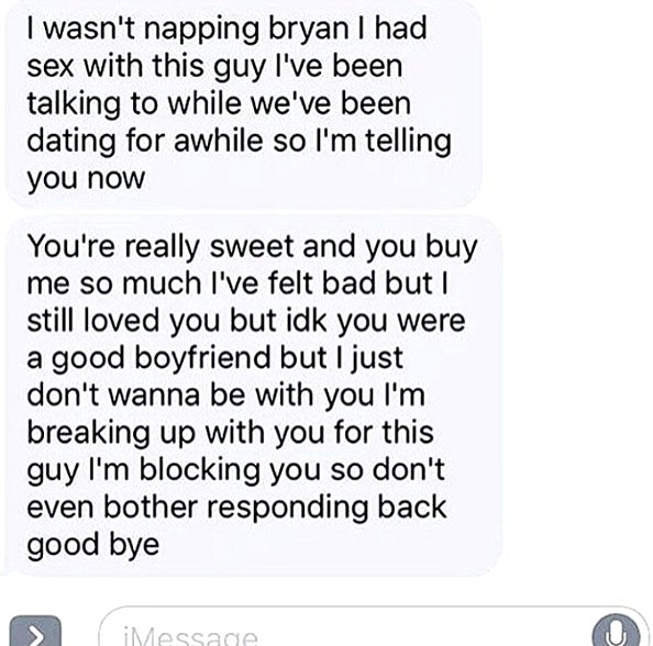1567Bryan's tweet image. if you ever feel bad about your breakup, read these
