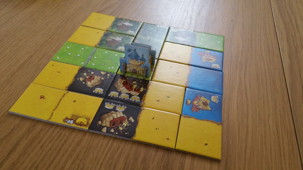 cardsandwich's tweet photo. Busting out some Kingdomino this morning. https://t.co/CRm3ddX3AR