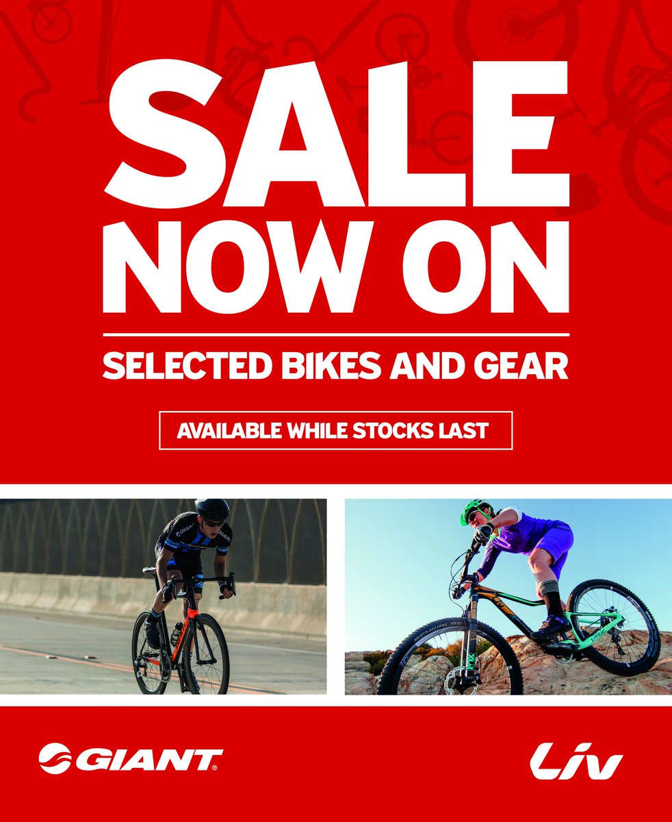 Our Sale has now started. 20% off all 2017 Bikes.Grab them while you can as stock is limited. <a href="/GiantUK/">Giant UK & Eire</a> <a href="/RutlandCycling/">Rutland Cycling</a> <a href="/LivCyclingUK/">Liv Cycling UK&Eire</a> #Sales