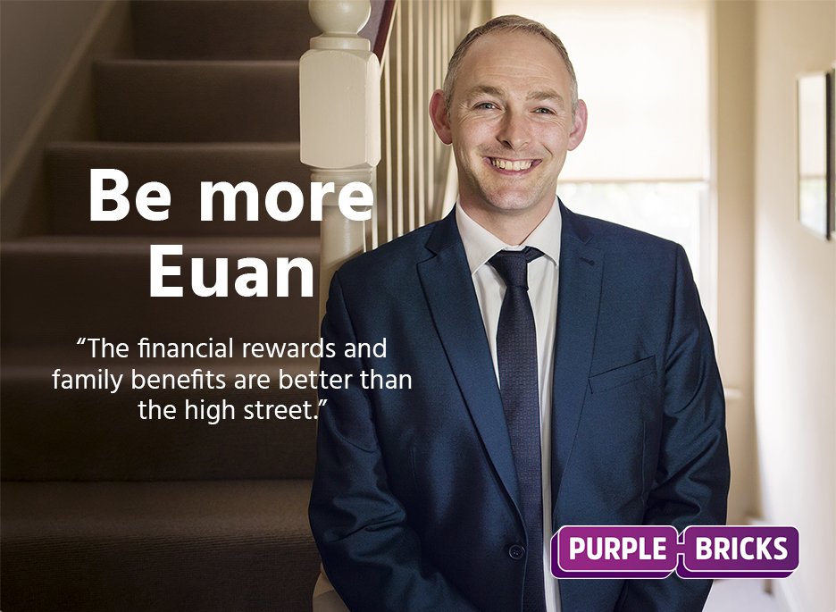 Want to be a part of the estate agent revolution? Visit purplebrickscareers.co.uk to apply.